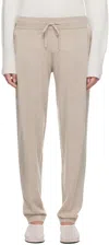 Lisa Yang Taupe Jo Lounge Pants In Sa Sand
