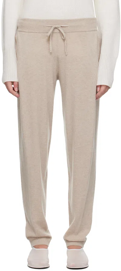 Lisa Yang Taupe Jo Lounge Pants In Sa Sand