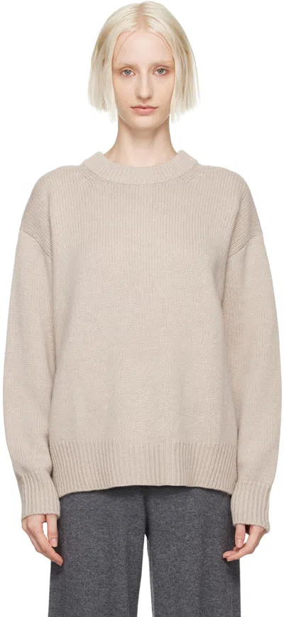 Lisa Yang Taupe Renske Sweater In Sa Sand