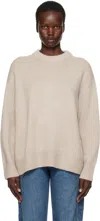 Lisa Yang Taupe Renske Sweater In Sa Sand