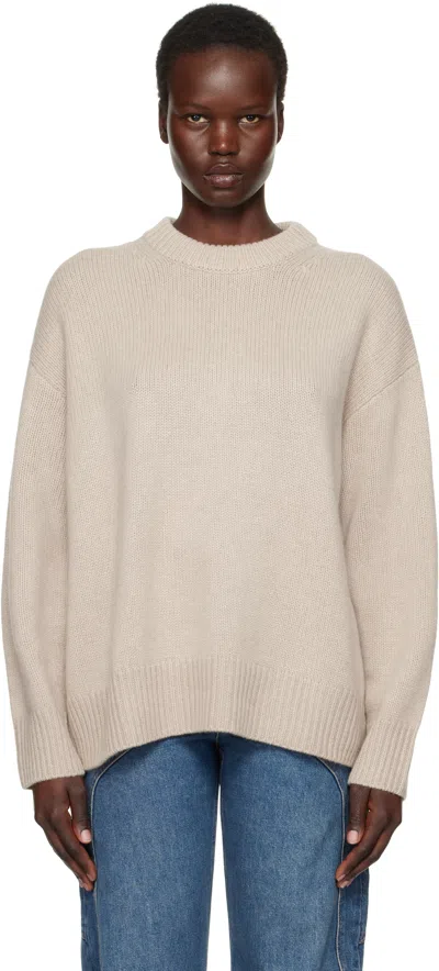 Lisa Yang Taupe Renske Sweater In Sa Sand