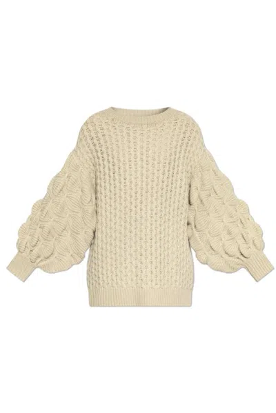Lisa Yang Chunky-knit Sweater In Beige