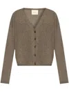 Lisa Yang The Abby Cardigan In Brown