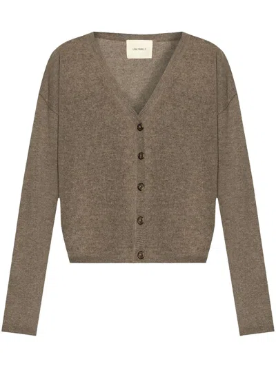 Lisa Yang The Abby Cardigan In Brown