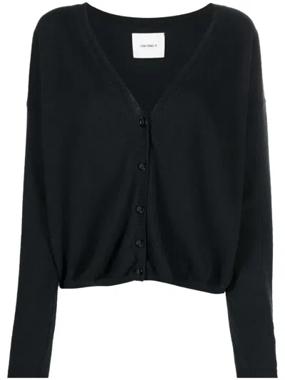 Lisa Yang The Abby Cashmere Cardigan In Blue