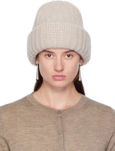 Lisa Yang ベージュ 'the Beatris' ビーニー In Sand