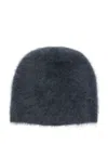 Lisa Yang The Brushed Mohair Beanie In Blue
