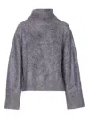 Lisa Yang The Floren High-neck Cashmere Sweater In Gray
