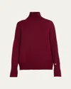 Lisa Yang The Cashmere Heidi Sweater Cherry/soft Pink In Cherry Red
