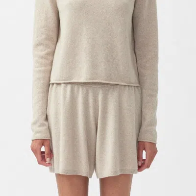 Lisa Yang The Ida Sparkle Sweater In Brown