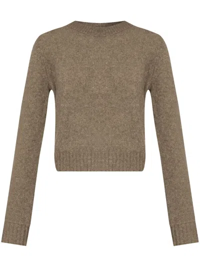 Lisa Yang Lova Crew-neck Sweater In Brown
