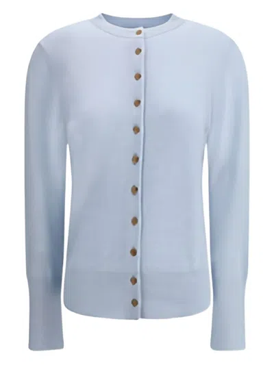 Lisa Yang The Nellia Button-cuffs Cardigan In Blue