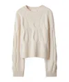 Lisa Yang Sammie Cable-knit Cashmere Jumper In Gray