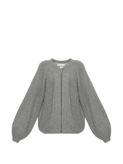 Lisa Yang Thena Chunky-knit Cardigan In Gray