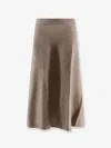 Lisa Yang Torie Cashmere Skirt In Gold