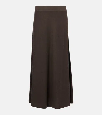 Lisa Yang Torie Knitted Cashmere Maxi Skirt