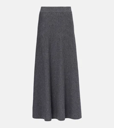 LISA YANG TORIE KNITTED CASHMERE MAXI SKIRT
