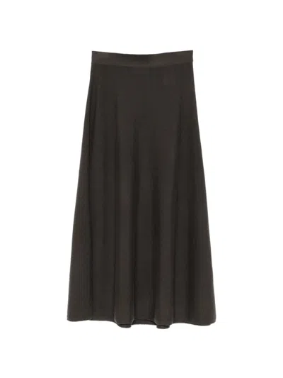 Lisa Yang Torie Midi Skirt In Brown