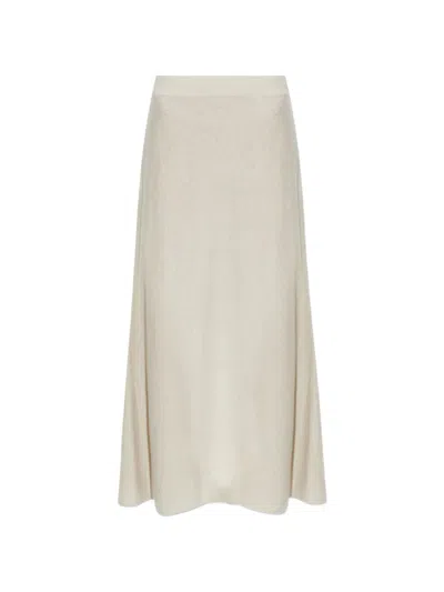 Lisa Yang Torie Midi Skirt In White