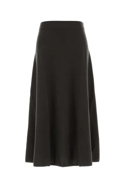 Lisa Yang Torie Cashmere Midi Skirt In Black