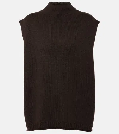 Lisa Yang Tova Cashmere Sweater Vest In Brown