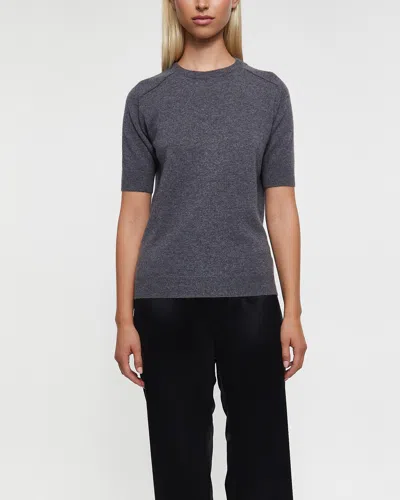 Lisa Yang 'kenza' Cashmere T-shirt In Gray