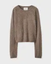Lisa Yang Lexia Brushed Sweater In Brown