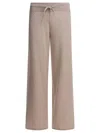 Lisa Yang Wide-leg Cashmere Trousers With Ribbed Waistband In Neutral