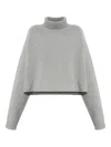 Lisa Yang Turtleneck Cashmere Sweater In Gray