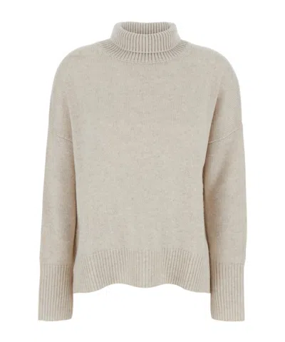 Lisa Yang Turtleneck Knit Sweater In White