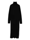 Lisa Yang Turtleneck Midi Dress In Black