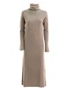 Lisa Yang Midikleid Mit Rollkragen In Brown