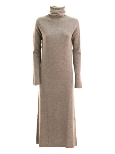 Lisa Yang Midikleid Mit Rollkragen In Brown