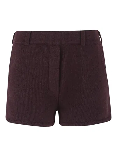 Lisa Yang Tyra Tailored Shorts In Purple