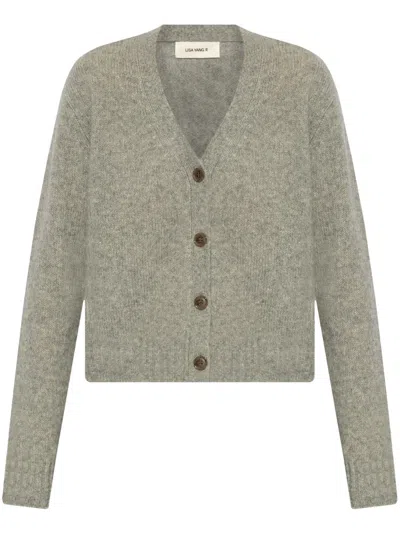 Lisa Yang V-neck Cardigan In Grey