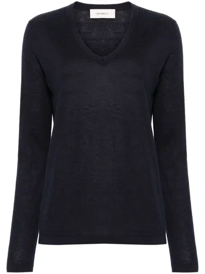 Lisa Yang V-neck Cashmere Jumper In Blue