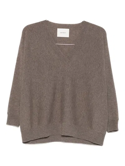 Lisa Yang V-neck Cashmere Sweater In Gray