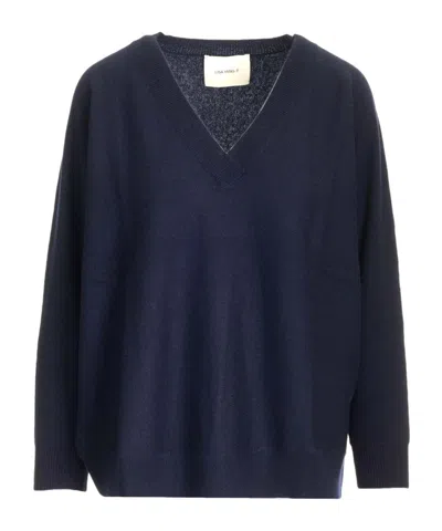 Lisa Yang V-neck Sweater In Blue