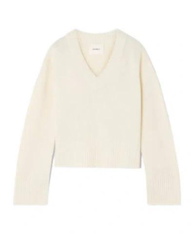 Lisa Yang V-neck Sweater In White