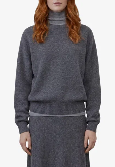 Lisa Yang Veira Cashmere Crewneck Sweater In Blue