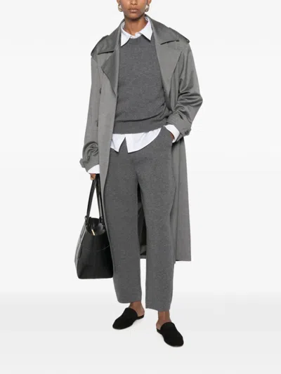 Lisa Yang Veira Crew-neck Sweater In Gray