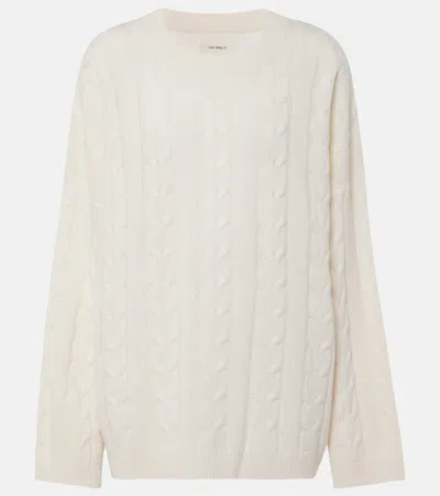 Lisa Yang Vilma Cable-knit Cashmere Sweater In Cream