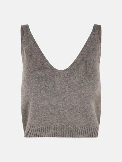Lisa Yang Ribbed Tank Top In Gray