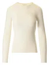 Lisa Yang Vivian Long-sleeved T-shirt Knitwear White In Neutral