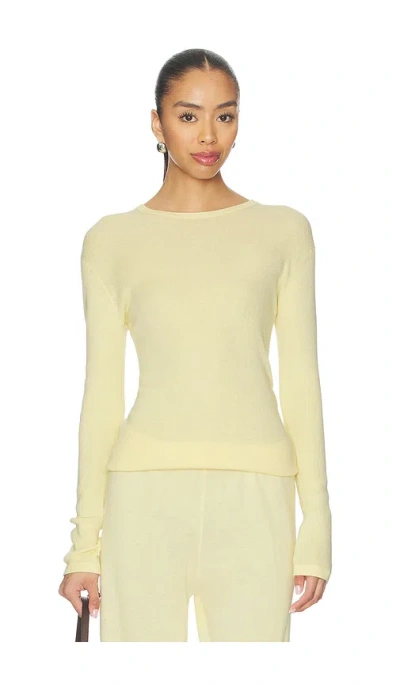 Lisa Yang Vivian Long Sleeved T-shirt In Yellow
