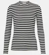 Lisa Yang Vivian Striped Cotton And Cashmere Top In Multi
