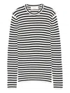 Lisa Yang Vivian Striped Cotton And Cashmere Top In Black