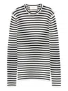 Lisa Yang Vivian Striped Cotton And Cashmere Top In White