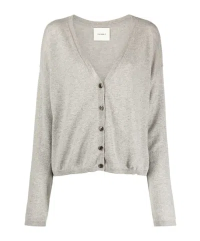Lisa Yang V-neck Cardigan In Gray