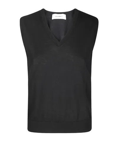 Lisa Yang V-neck Knitted Vest In Black